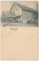 Karánsebes, Caransebes; Edmund Schmidt műmalma a vasútállomásnál / Kunstmühle am Bahnhof / mill at the railway station (ázott / wet damage)