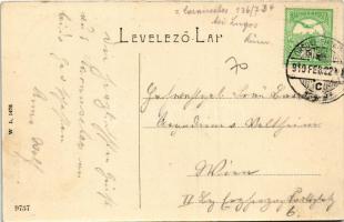 1910 Karánsebes, Caransebes; Fő utca, Jakob Zweig, Halász, Mehler Róza, Révész üzlete. W.L. 1475. / ...