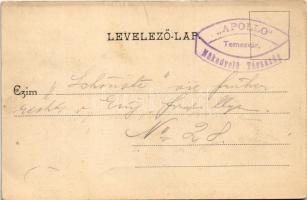 1908 Temesvár, Timisoara; Cs. és kir. gyalogsági hadapródiskola, férfi kerékpárral. Králicsek Béla k...