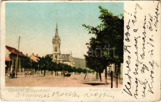 Kolozsvár, Cluj; Nagy utca / street view (kopott sarkak / worn corners)