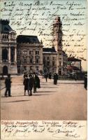 1905 Nagyvárad, Oradea; Városháza. Helyfi László kiadása / Stadthaus / town hall (ázott / wet damage)