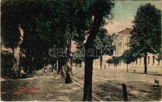 1909 Nagyvárad, Oradea; Honvéd laktanya. Rákos Vilmos kiadása / K.u.K. military barracks (EB)