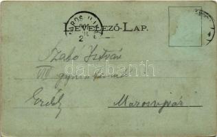 1901 Szatmárnémeti, Szatmár, Satu Mare; Rákóczi utca, Kir. Törvényszék, villamos. Weisz Izsák kiadás...