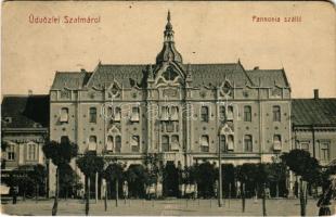 1908 Szatmárnémeti, Szatmár, Satu Mare; Pannónia szálloda. Cseplák Bálint kiadása / hotel (kopott sarkak / worn corners)