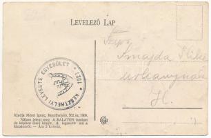 Keszthely, Hullám szálloda, tömeg. Mérei Ignác kiadása (b)