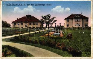 1936 Mátészalka, M. kir. téli gazdasági iskola. Fonalka Sándor kiadása (EK)