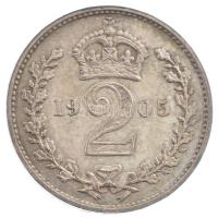 Nagy-Britannia 1905. 2p Ag VII. Eduárd (0,93g) T:1 Great Britain 1905. 2 Pence Ag Edward VII (0,93g) C:UNC Krause KM#796