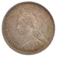 Nagy-Britannia 1889. 3p Ag "Viktória" (1,41g) T:1-,2 patina Great Britain 1889. 3 Pence Ag...