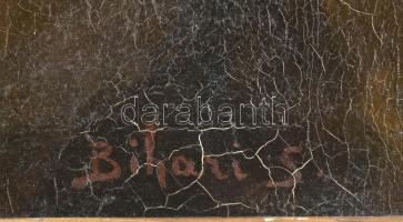 Bihari Sándor (1855-1906): Lányka. Olaj, vászon. Jelezve jobbra lent. Dekoratív fakeretben. 55x38 cm