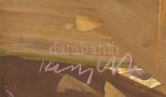 Kengyel Zoltán (1932-1989): Szilvásvárad környéke. Gouache, karton, jelzett. 40x59 cm