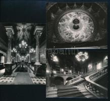 1955 Operaház belső terei, 7 db MTI fotó, 9×12 cm