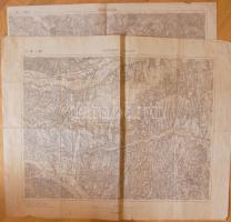 cca 1900 Katonai térképek: Szászrégen és Nagycsákány és Zalalövő k.u.k. katonai térképészeti intézet / 2 military maps