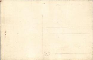 Budapest IV. Újpest, Városháza, piac fabódékkal, lovas hintók (r)