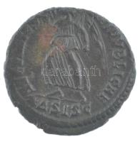 Római Birodalom / Siscia / I. Valentinianus 364-367. AE3 bronz (2,79g) T:2 patina Roman Empire / Siscia / Valentinian I 364-367. AE3 bronze "DN VALENTINI-ANVS PF AVG / SECVRITAS-REIPVBLICAE - branch-delta-SISC" (2,79g) C:XF patina RIC IX Siscia 7a, type iii