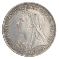 Nagy-Britannia 1895. 4p Ag "Viktória" (1,87g) T:1-,2 Great Britain 1895. 4 Pence Ag "...