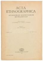 Acta Ethnographica. Acaademiae Scientiarum Hungaricae. Tomus XXI. Fasciculi 1-2. Redigit: Gy[ula] Ortutay. Bp., 1972., Akadémiai Kiadó. Német, angol és francia nyelven. Kiadói papírkötés.