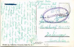 1944 Oláhszentgyörgy, Sangeorgiul Roman, Sangeorz-Bai; nyaralók / villas + "TÁBORI POSTAHIVATAL...