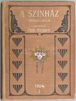 1903 A Szinház. Képes művészeti hetilap. Szerk Falk Richárd. I. kötet. 1903 november 15 - 1904 julius 30. (I. évf. 1-7. sz., II. évf. 1-26. sz.) Bp., Lenkei Lajos. (Neuwald ny.). X, [2], 136; 426,[2]p. Szövegközti képekkel, karikatúrákkal gazdagon illusztrálva. Ady Endre, Beöthy Zsolt, Fedák Sári, Fényes Samu, Lengyel Menyhért, Malonyay Dezső, Porzsolt Kálmán, és mások írásaival. Javított szecessziós vászonkötésben (Dörner és Heimberg)