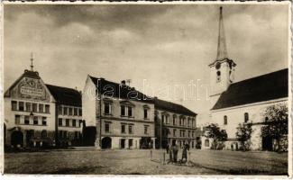 Székelyudvarhely, Odorheiu Secuiesc; Református kollégium és templom / Calvinist boarding school and church. Kováts István fényképész photo (fl)