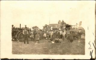 Borsi, Borsa; cséplőgép, mezőgazdasági munka / threshing machine. photo (fl)