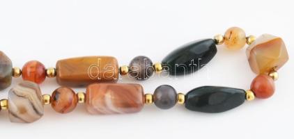 Ásványos nyaklánc, h: 66 cm