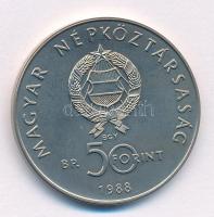 1988. 50Ft Cu-Ni "Világ Vadvédelmi Alap - Kékvércse" kapszulában T:BU Adamo EM101