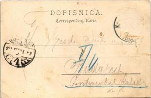 1902 Sarajevo, Das Rathaus / town hall + "K. und K. Milit. Post Sarajevo" (Rb)