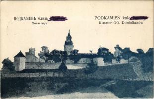 1916 Pidkamin, Podkamien kolo Brodów; Klasztor OO. Dominikanów / monastery + Tábori Postahivatal