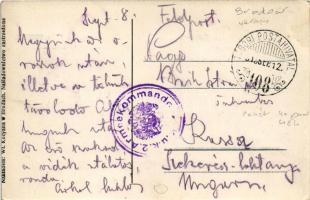 1916 Pidkamin, Podkamien kolo Brodów; Klasztor OO. Dominikanów / monastery + "Tábori Postahivat...