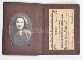 1951 Bp., Magyar Tánctanítók Országos Szakegyesülete fényképes igazolvány