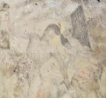 Jelzés nélkül, Aba Novák Vilmos?, Patkó Károly?: Levétel a keresztről. Fém nyomódúc. 27,3x20,3 cm