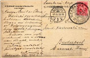 1941 Szabadka, Subotica; Felszabadultunk! 1941. IV. 12. bevonulás, városháza, magyar zászló / entry ...