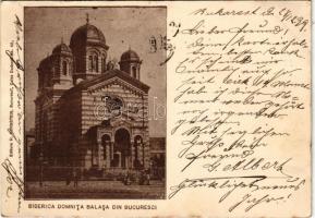 1899 (Vorläufer) Bucharest, Bukarest, Bucuresti, Bucuresci; Biserica Domnita Balasa / Romanian Orthodox church. Edit. H. Hornstein