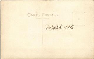 1916 Tobolsk, Tobolszk; Nordic Sami (Laplander) family with reindeer.sleighs and dog. photo (EK)