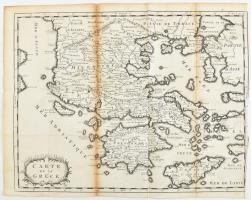 cca 1800 Görögország térképe Rézmetszet 38x30 cm Beszakadással