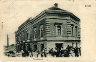 1905 Brcko, Brcka; Konakstrasse / street view, market. M. Zeitler (small tear)