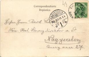 1905 Brcko, Brcka; Konakstrasse / street view, market. M. Zeitler (small tear)