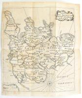 cca 1800 Carte von Engelland zur zeit der Landung der Römer. Rézmetzetű térkép Anglia a rómaiak idején 21x24 cm
