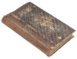 cca 1864-1865-1870-1877 Kézzel írt szemelvényeket tartalmazó könyv, benne különféle írásokkal, és be...