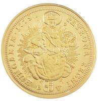 DN "Magyar aranypénzek utánveretben - Mária Terézia dukát" aranyozott Ag emlékérem kapszul...