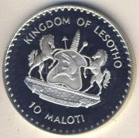 Lesotho 1982. 10M Ag "Labdarúgó VB" T:PP R! Csak 3582db!
