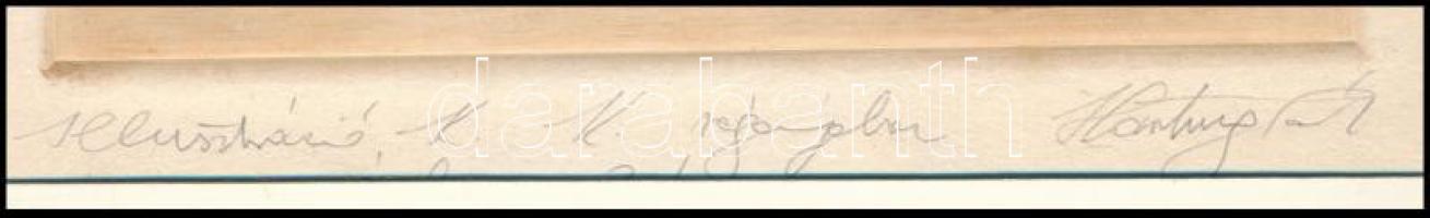 Hartung Sándor (1962- ): Illusztráció K. K. (Kárpáti Kamil) regényéhez. Rézkarc, papír, jelzett, szá...