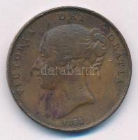 Nagy-Britannia 1854. 1p Cu "Viktória" T:2- patina, ph, karc Great Britain 1854. 1 Penny Cu "Victoria" C:VF patina, edge error, scratch Krause KM#739