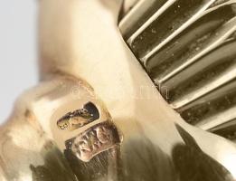 cca 1905-10 IWC (JWC) 14K arany zsebóra, dupla fedelű. Jelzett tokkal, szerkezettel. Működő szerkeze...