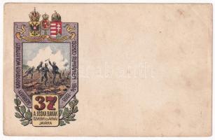 37. A Jóska Bakák özvegyei és árvái javára. Serbien, Karpathen, Wolhynien, Isonzo, Rumänien 1914-1918 / WWI Austro-Hungarian K.u.K. military art postcard (EB)