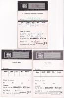 3 db HAHAG Hungarian Amateur Radio Station rádióamatőr képeslap: Kun Béla, Szántó Béla, A cattaró-i ...