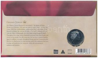 Ausztrália 2002. 50c Cu-Ni "II. Erzsébet uralkodásának 50. évfordulója" érmés díszkarton l...