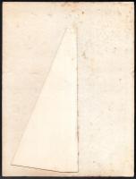 cca 1968 Muskotály likőrbor, a Balatonfüredi Állami Pincegazdaság reklámja, karton attrap, jó állapo...