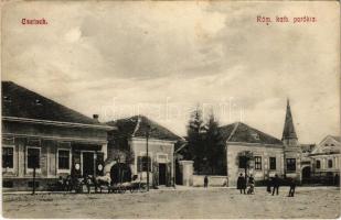 1911 Csetnek, Stítnik; Római katolikus parókia, üzlet. Kiadja Csernok Rezső 293. / parish, shop (EB)