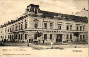 Kolozsvár, Cluj; Magy. kir. honvéd laktanya. Schuster Emil kiadása / K.u.k. military barracks (EB)